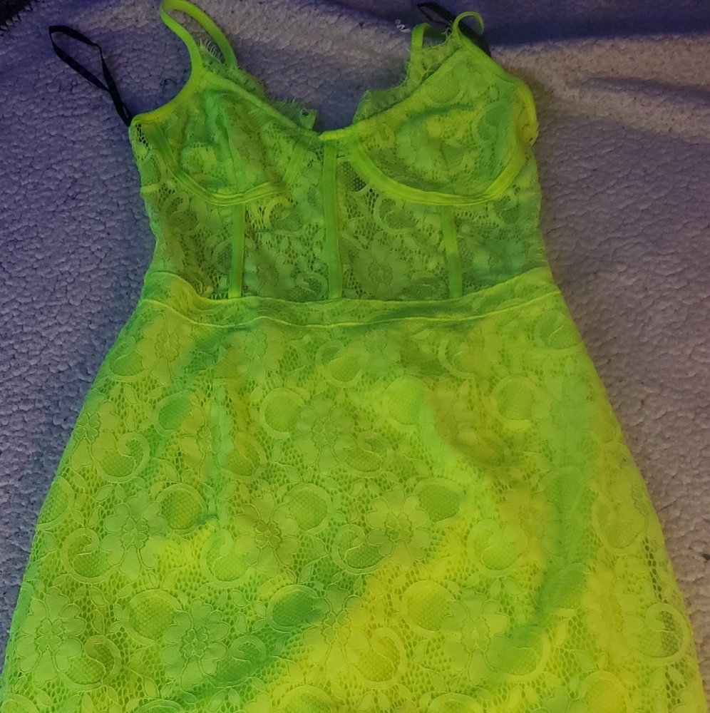Neon midi dress